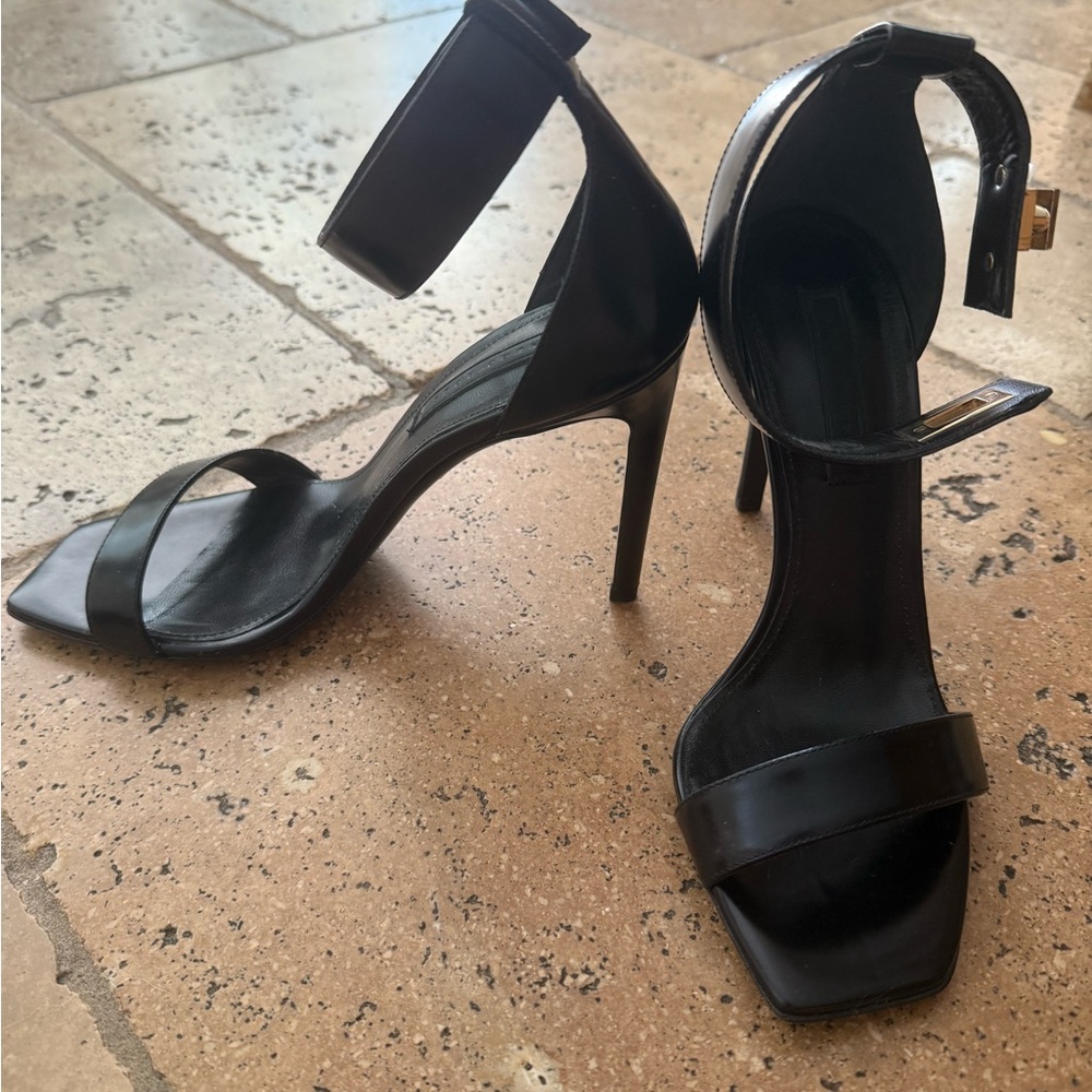 Hugo Boss Black Strap Heels - Never Worn